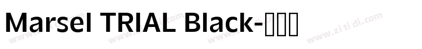 Marsel TRIAL Black字体转换
